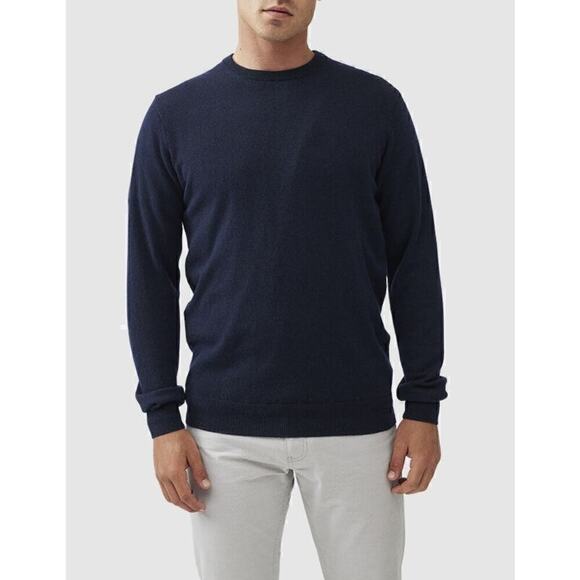 Rodd & Gunn Queenstown Sweater Wool Cashmere Blend Pullover Blue Granite NWT 3XL - Picture 1 of 12
